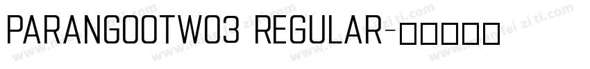 ParangoOTW03 Regular字体转换